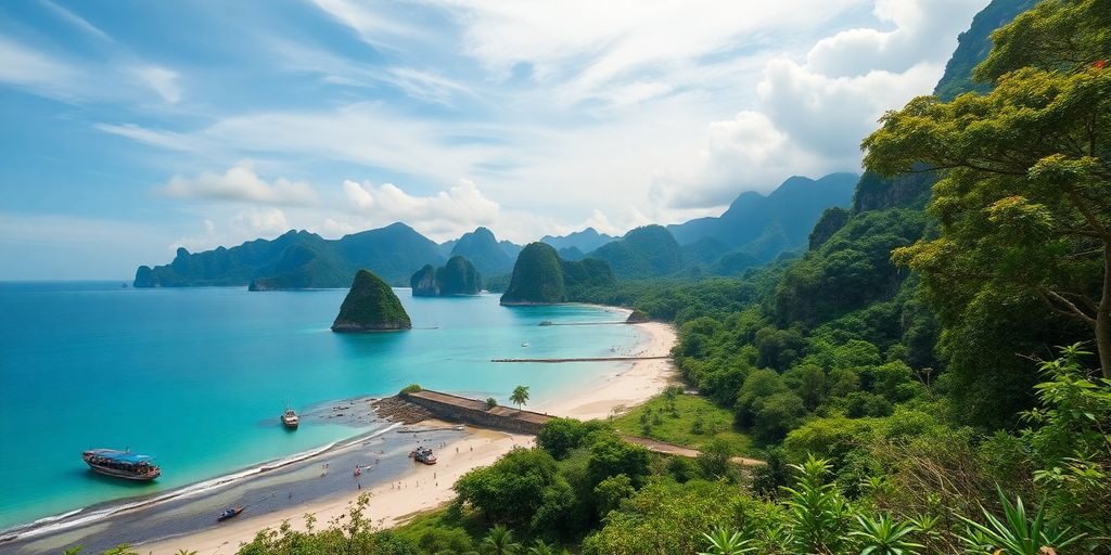 Lanskap alam Indonesia yang indah dan beragam.